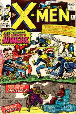 The X-Men battle the Avengers in Uncanny X-Men #9 (January 1965)